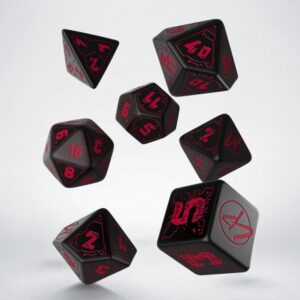 Cyberpunk Red Dice Set - Blood over Chrom